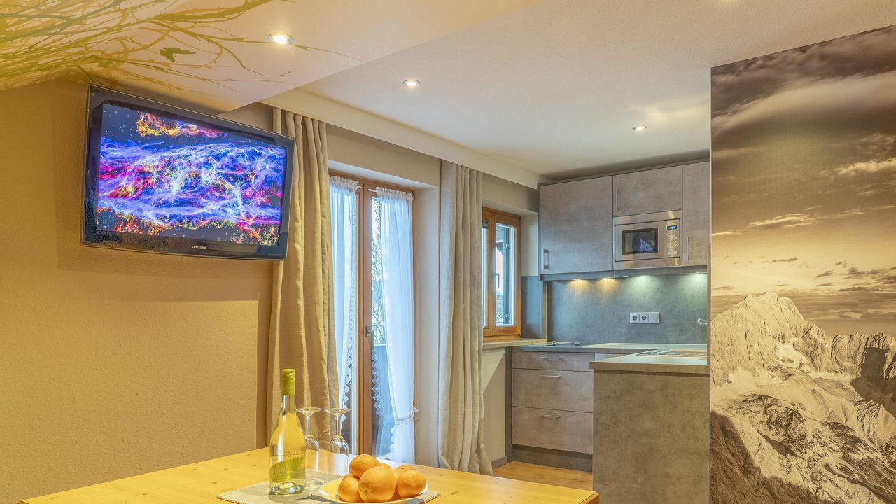 Ferienwohnung Adlerhorst Küche und Wohnraum-Ferien Ferienwohnung Adlerhorst Küche und Wohnraum-Ferien